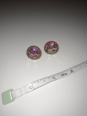 Vintage Italian Micro Mosaic Earrings